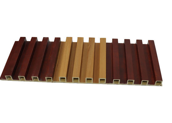 Tấm ốp tường Wpc vân gỗ Louver 195 * 25 * 2900mm không thấm nước để trang trí nội thất