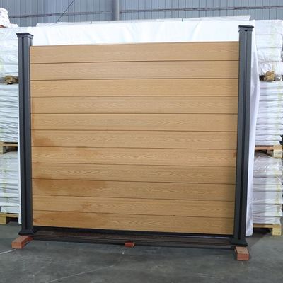 Dễ dàng cài đặt Tấm hàng rào WPC Gỗ tổng hợp Vườn nhôm