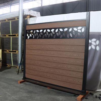 Bảng điều khiển hàng rào tường hạt gỗ Wpc ngoài trời cho ngôi nhà