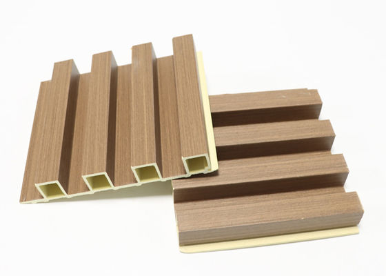 Nội thất bằng sợi tre Wpc Tấm ốp tường Kết cấu gỗ 160 * 24 * 2900