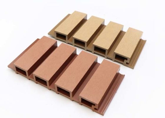 Vân gỗ ngoại thất Tấm tường WPC Tấm ốp ngoài trời Co đùn chống cháy