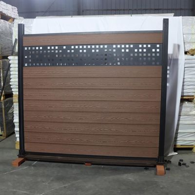 Chống cháy bền ngoài trời WPC tấm hàng rào dễ dàng để lắp đặt chống nước blasting cát