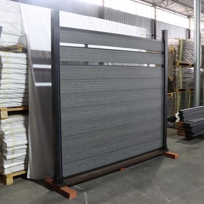 Bảng hàng rào Wpc chống nước Cài đặt nhanh Hệ thống nhấp chuột cho ngoài trời
