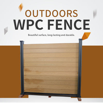 Chống cháy bền ngoài trời WPC tấm hàng rào dễ dàng để lắp đặt chống nước blasting cát