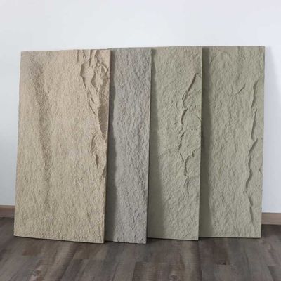 Tấm giả đá PU tấm dày dễ lắp đặt để trang trí tường 120 * 60cm 3cm