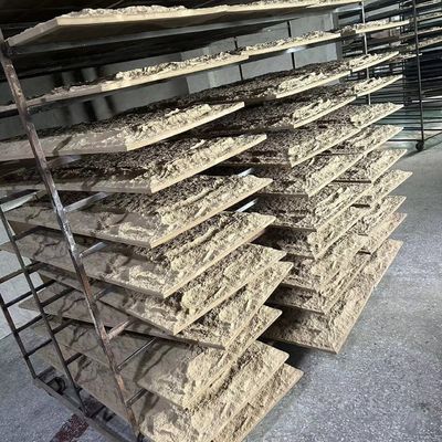 Tấm ốp tường bằng đá nấm giả PU Polyurethane màu xám đậm nhẹ