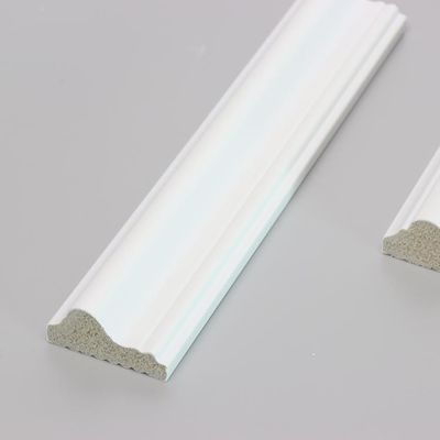Tấm ốp chân tường trang trí màu trắng Tấm ván chân tường được sơn lót bằng đèn Led