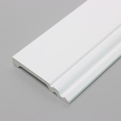 Tấm ốp chân tường trang trí màu trắng Tấm ván chân tường được sơn lót bằng đèn Led