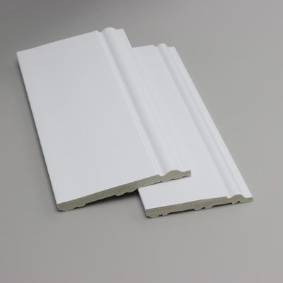 Tấm ốp chân tường trang trí màu trắng Tấm ván chân tường được sơn lót bằng đèn Led