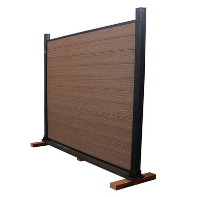 Tấm hàng rào riêng tư ngoài trời Wpc Tấm gỗ nhựa tổng hợp Không phải Vinyl Trang trí 1,8m X 1,8m