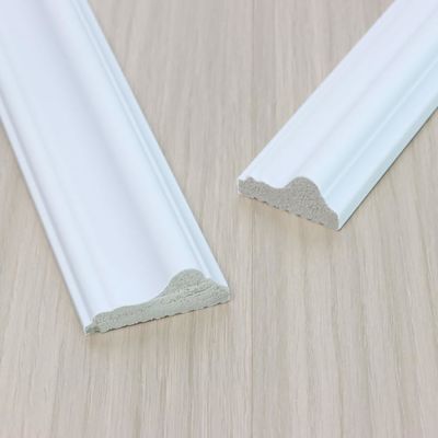 Tấm ốp chân tường trang trí PVC PS Sàn gỗ trắng Thiết kế tường ván chân tường 2,8m