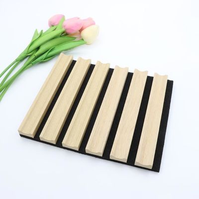 Bảng âm thanh sang trọng Tấm vải bằng gỗ có rãnh 2400 * 600mm