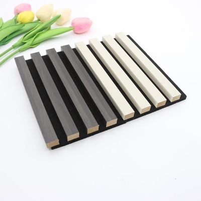 Gỗ Veneer Tấm cách âm sang trọng Vải Gỗ có rãnh