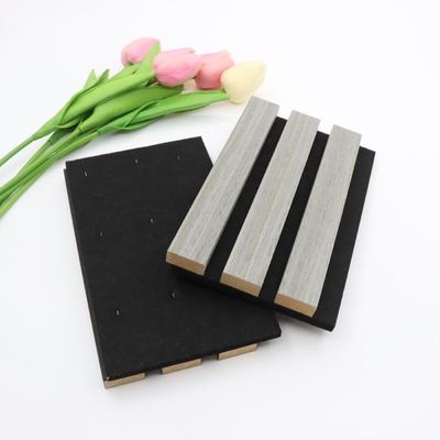 Gỗ Veneer Tấm cách âm sang trọng Vải Gỗ có rãnh