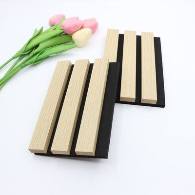 Tấm tường cách âm bằng sợi polyester Wpc Ván gỗ thân thiện với môi trường