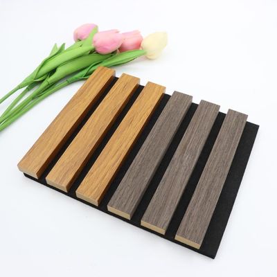 Tấm tường cách âm bằng sợi polyester Wpc Ván gỗ thân thiện với môi trường
