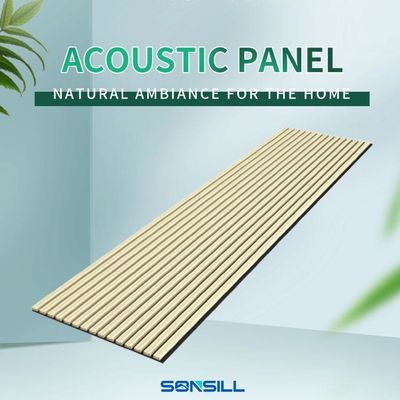 100% Polyester + MDF Với Tấm cách âm Veneer Hình vuông Cách âm