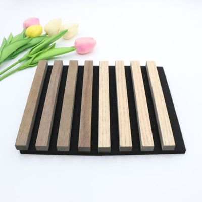 100% Polyester + MDF Với Tấm cách âm Veneer Hình vuông Cách âm
