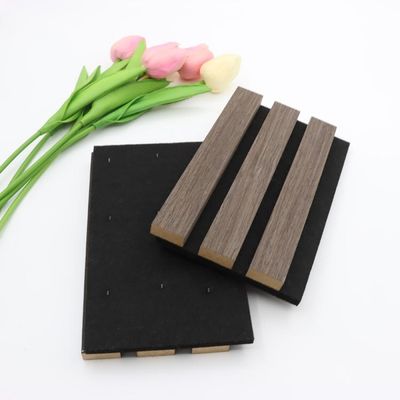Bảng điều khiển tường âm thanh tùy chỉnh 100% Polyester + MDF với lớp cách âm veneer