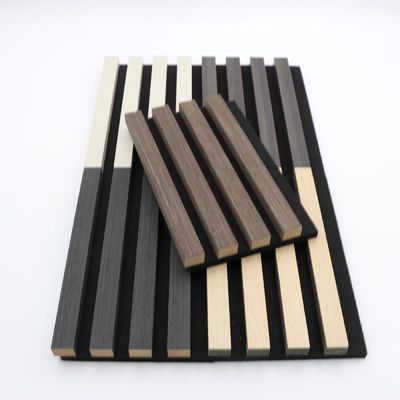 Bảng điều khiển tường âm thanh tùy chỉnh 100% Polyester + MDF với lớp cách âm veneer