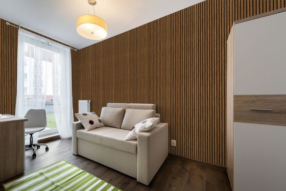 Tấm cách âm hấp thụ Mdf Pet Board Tấm ốp tường bằng gỗ cách âm