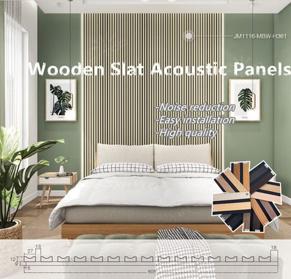 12mm Độ dày bảng bảng âm thanh gỗ bảng tường slates cho trang trí nhà