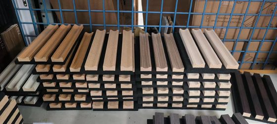 Acoustic Wpc Bức tường bảng gỗ Slat bảng cho trang trí nhà