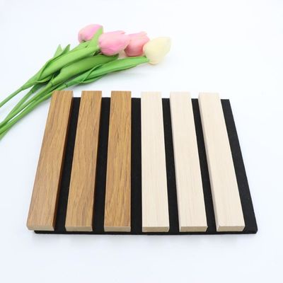 MDF hấp thụ âm thanh âm thanh tường gỗ bảng slates vật liệu phồng