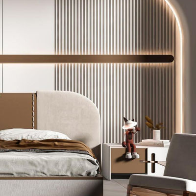 gỗ nhựa composite cladding floated tường bảng WPC nội thất tường bảng
