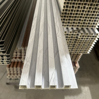 Thiết kế ngũ cốc gỗ Wpc Bảng tường Thiết kế nội thất 160 * 24