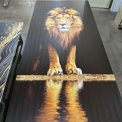 4 * 8 Ft UV PVC Bảng đá cẩm thạch Kiểm tra nước đập ấn nóng / 3D in nội thất bảng UV