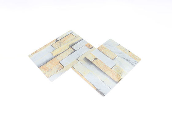 Trang trí tường nội thất PVC Tấm đá cẩm thạch 3D In UV Board