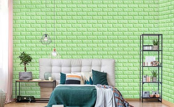 Hình nền gạch xốp 3D Vinyl có độ dính mạnh để trang trí tường