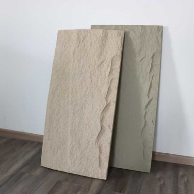 Tấm tường giả đá PU sang trọng trong nhà Tấm trang trí 3D chống nước 100mm