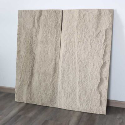 Trang trí nội thất Tấm đá văn hóa PU Màu xám đậm Polyurethane mô phỏng 120 * 60cm