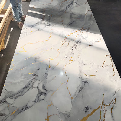 High Glossy / Laminated Waterproof 1220 * 2440 * 3mm UV Board Cho trang trí nhà